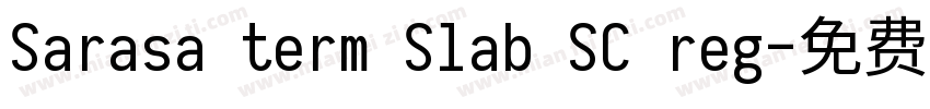 Sarasa term Slab SC reg字体转换
